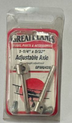 Eixo p/ Roda GreatPlanes 1-1/4 x 5/32 9 (1 Par)