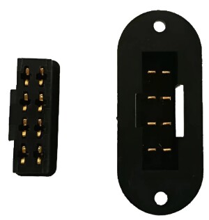 Par Conector Mpx Multiplex (1 Machos + 1 Femeá) - 8 Vias