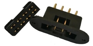 Par De Conector Mpx - Multiplex (1 Macho + 1 Femea) - 8 Vias