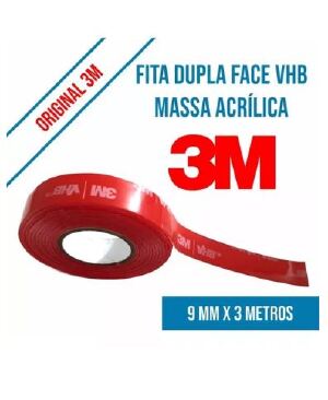 Fita Dupla Face 3M Profissional Extra Forte - 9,0mm X 3m