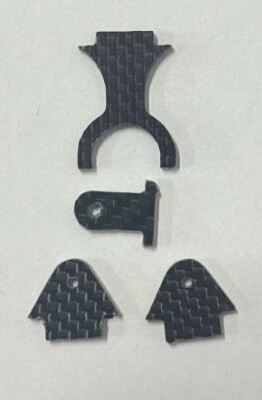 KIT DOBRADIÇAS P/ KITS BVM (4 PEÇAS CARBONO)