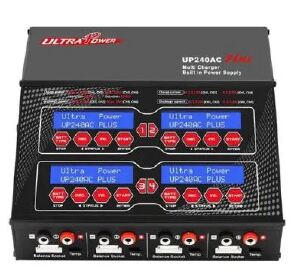 Carregador Ultra Power UP240AC Plus 2X120W 2A 4X60W 6A 4CH Carregador e Balanceador (Semi-Novo)