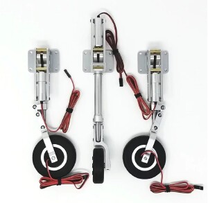 kit Trem de Pouso JP ER-120 RH c/ Freios + Controladora (Carf Rebel Hot 1,5m)
