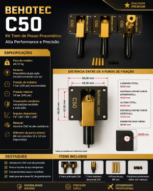 Kit Mecanismo Behotec C50 (3 Peças)