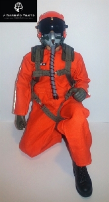Piloto 1/4,5 - 1/4 Scale Jet Pilot Orange 38cm